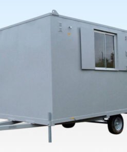 16Ft x 7Ft 6in Steel Mobile Anti-Vandal Office Cabin
